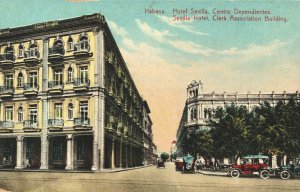 Cuba Havana Sevilla Hotel Clerk Association Building Vintage Postcard 03.94