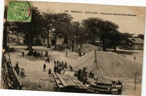 CPA AK Senegal Fortier 637 Sénégal Kaolack Importante Escale sur Saloum(235169)