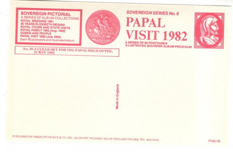 Clear Sky, Papal Helicoper, 1982, Britsh Caledonian