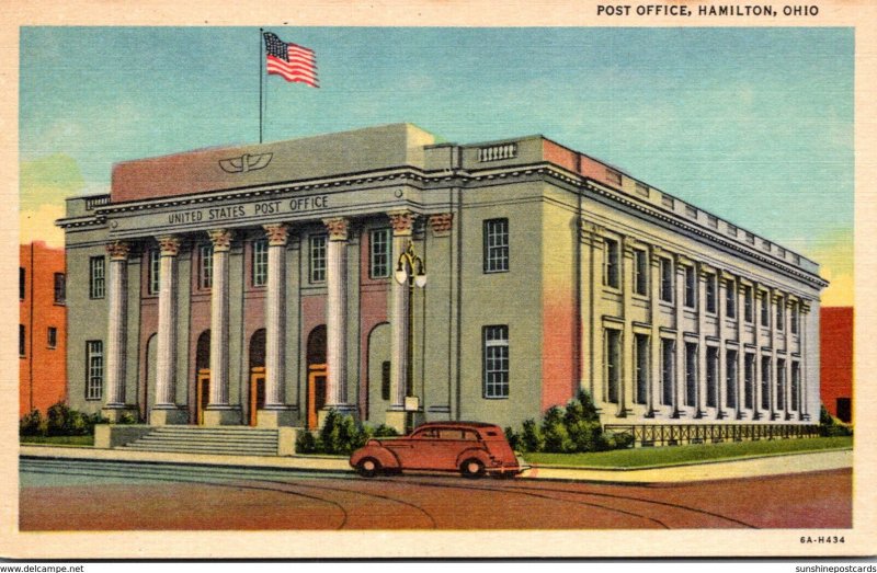 Ohio Hamilton Post Office Curteich