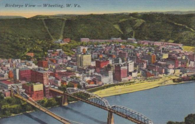 West Virginia Wheeling Birds Eye View