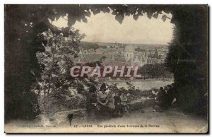 Old Postcard General view of Laval & # 39A terrace of Perrie Children Women