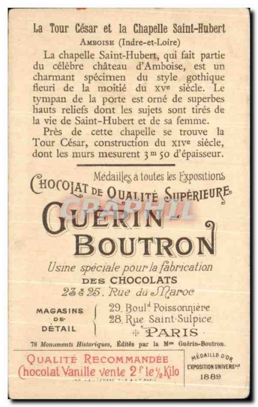 Chromo Chocolate Guerin Boutron La Tour Cesar and La Chapelle Saint Hubert in...