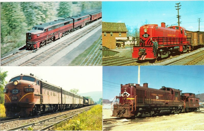 Lehigh Valley Railroad Lot of 9 Postcards