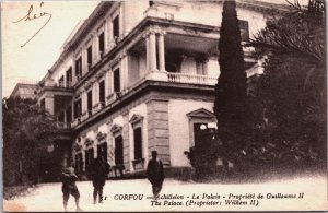 Greece Corfou/Corfu The Palace Proprietor: Wilhem II Vintage Postcard C207