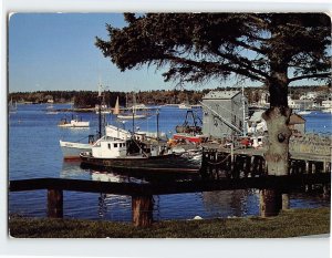 Postcard Boothbay Harbor Maine USA