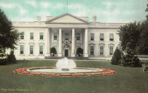 Vintage Postcard 1900's White House Washington D. C. District Columbia