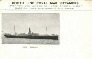 PC CPA SHIPS, BOOTH LINE, R.M.S. CLEMENT, Vintage Postcard (b18282)