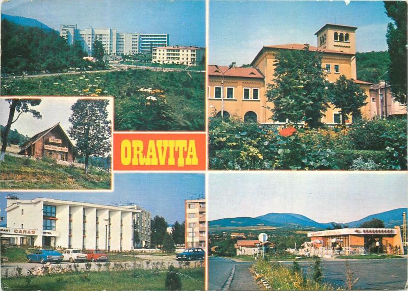 Romania Oravita Caras-Severin multi view postcard