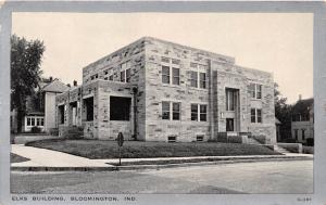 BLOOMINGTON INDIANA ELKS BUILDING~STONE BLOCK~CLEAR VIEW G-391 POSTCARD c1930s
