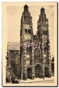 Postcard Old Towers I and L Cathedrale St Gatien my hist XV and XVI S begun a...
