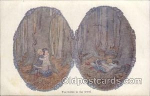 The Babes in the Wood Artist Signed Wille Beck Lemair Unused light tab marks ...