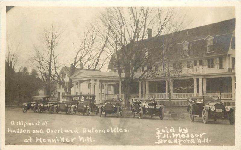 RPPC Hudson & Overland Automobiles, Henniker NH sold by FH Messer, Bradford NH