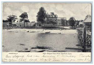 1907 Shippan Point Hotel Harbor Stamford Connecticut CT Posted Vintage Postcard