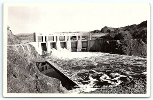 VTG Postcard RPPC Real Photo Parker Arizona Damn Colorado River CA Frashers A8