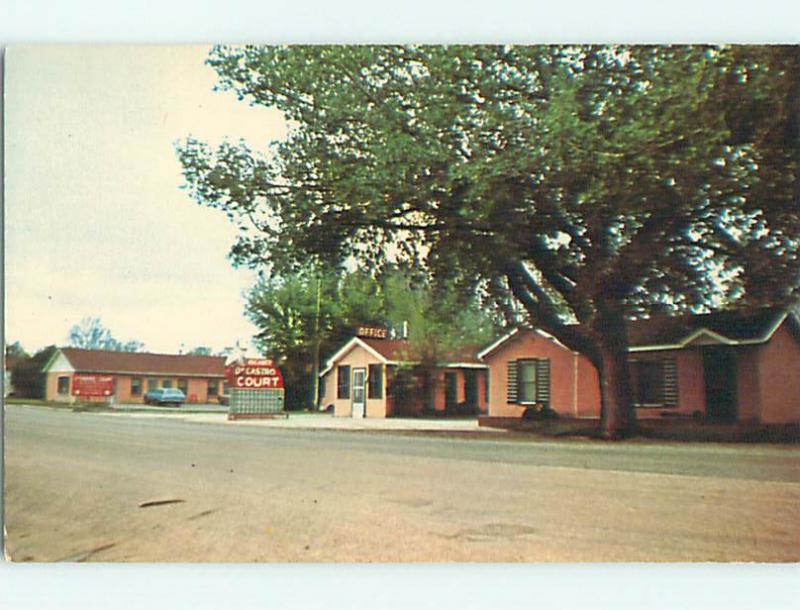 Unused Pre-1980 OLD CARS & DE CASTRO COURT MOTEL Lusk Wyoming WY u7006-12