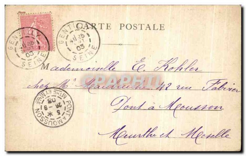 Old Postcard Paris Notre Dame