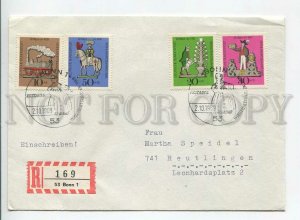 446123 GERMANY 1969 year special cancellations pewter figures registered Bonn