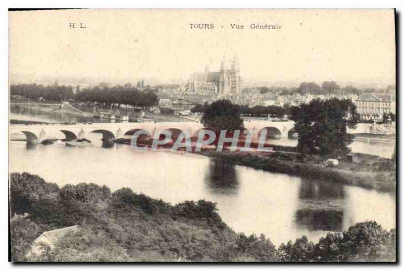 Postcard Old Tours General view