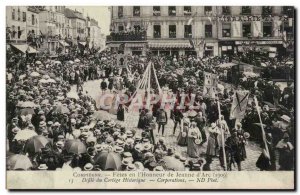 Old Postcard Compiegne festivals of Jeanne d & # 39arc (1909) Corporations hi...