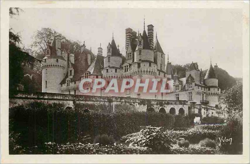 Old Postcard Chateaux of the Loire Chateau de Rigny Usse of North East Overview