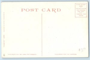 Glen Falls New York NY Postcard High School Glen Street Building c1910 Unposted