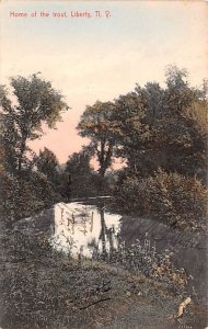 Home of the Trout Liberty Sullivan County New York Postcard