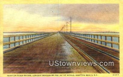 Hampton River Bridge in Hampton Beach, New Hampshire