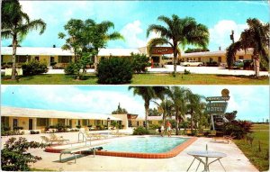 Sebring, FL Florida  CHARBEL MOTEL~Frank Maltet ROADSIDE Pool View 1964 Postcard