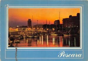 B66557 Pescara porto Canale Crepuscolo   italy