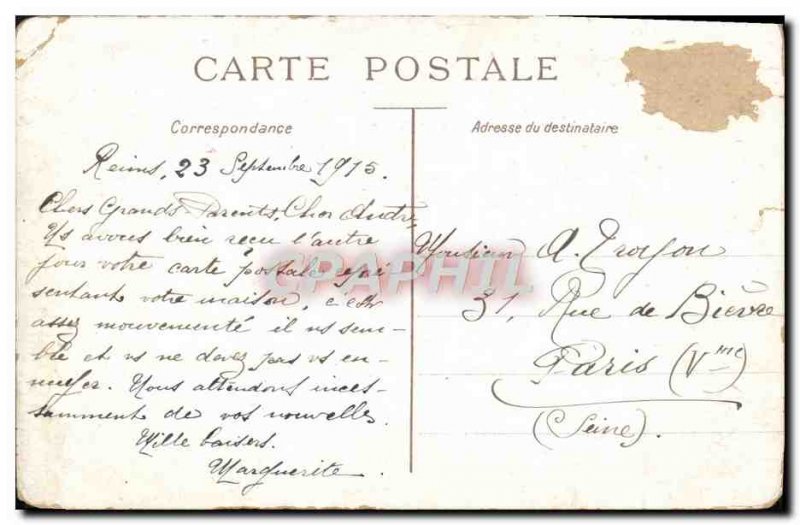 Old Postcard Fantaisie Indoor Cat