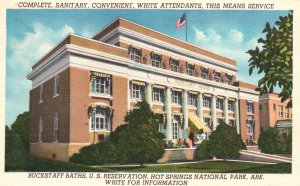 Vintage Postcard 1955 Buckstaff Baths US Reservation Hot Springs Nat'l Park Ark.