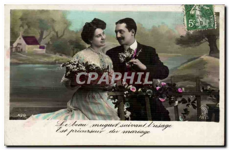 Fantasy - Couple - Beautiful thrush following the & # 39usage's wedding precu...