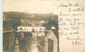 1905 Reading Pennsylvania Amateur Residence Backyard rural View RPPC Real Photo