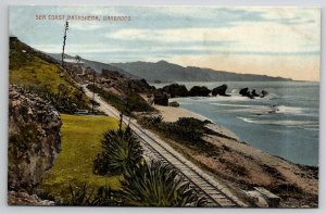 Barbados Sea Coast Bathsheba Postcard B46