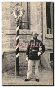 Old Postcard Schlucht German Gendarme at Frontier Post