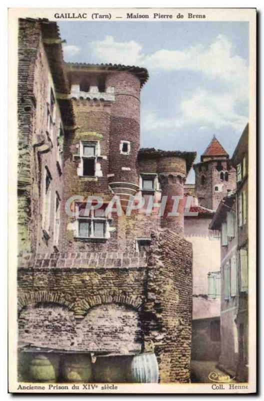 Postcard Old Stone Jail House Gaillac Brems Old prison