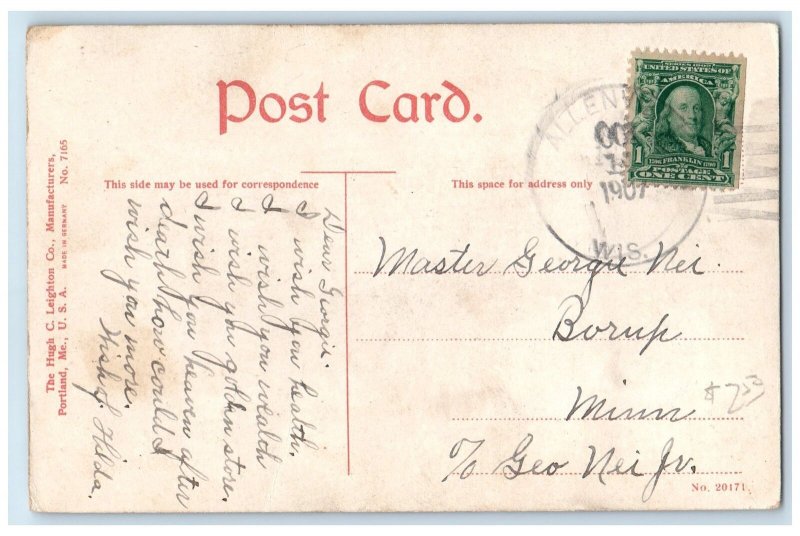 1907 Ormsby Hall Lawrence University Building Road Appleton Wisconsin Postcard