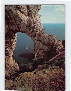 Postcard Natural arch, Capri, Italy