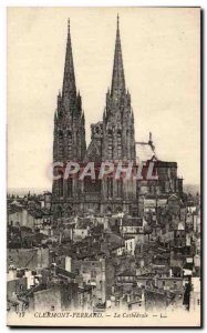 Old Postcard Clermont Ferrand La Cathedrale