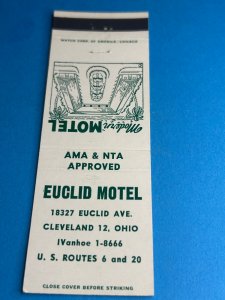 Vintage Matchbook Cover Euclid Motel Cleveland, Ohio MB161