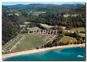 Postcard Modern Domaine de Chalain Camping Hunting Fishing Aerial view the Be...
