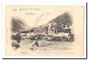 City Valloise Old Postcard At the bottom of valley & # 39Entraigues