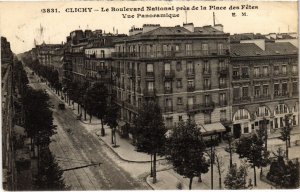 CPA CLICHY Boulevard National pres de la Place des Fetes (1322994)