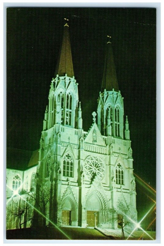 c1960's St. Helena Cathedral Exterior Scene Helena Montana MT Unposted Postcard