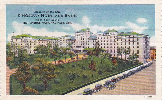 Arkansas Hot Springs Kingsway Hotel and Baths Curteich