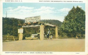 Glorieta Pass New Mexico Oldest Well in United States  White Border Postcard