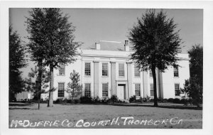 H75/ Thompson McDuffie Georgia RPPC Postcard c50s Court House 150