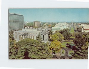 Postcard The Mall as seen from the State Capitol Building, Sacramento, CA