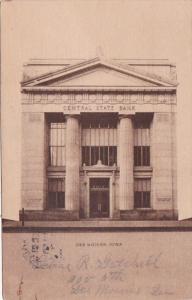 Iowa Des Moines Central State Bank 1913
